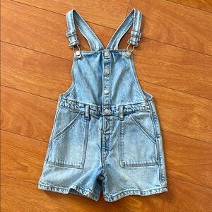 Zara Kids Denim Overalls with Adjustable Straps